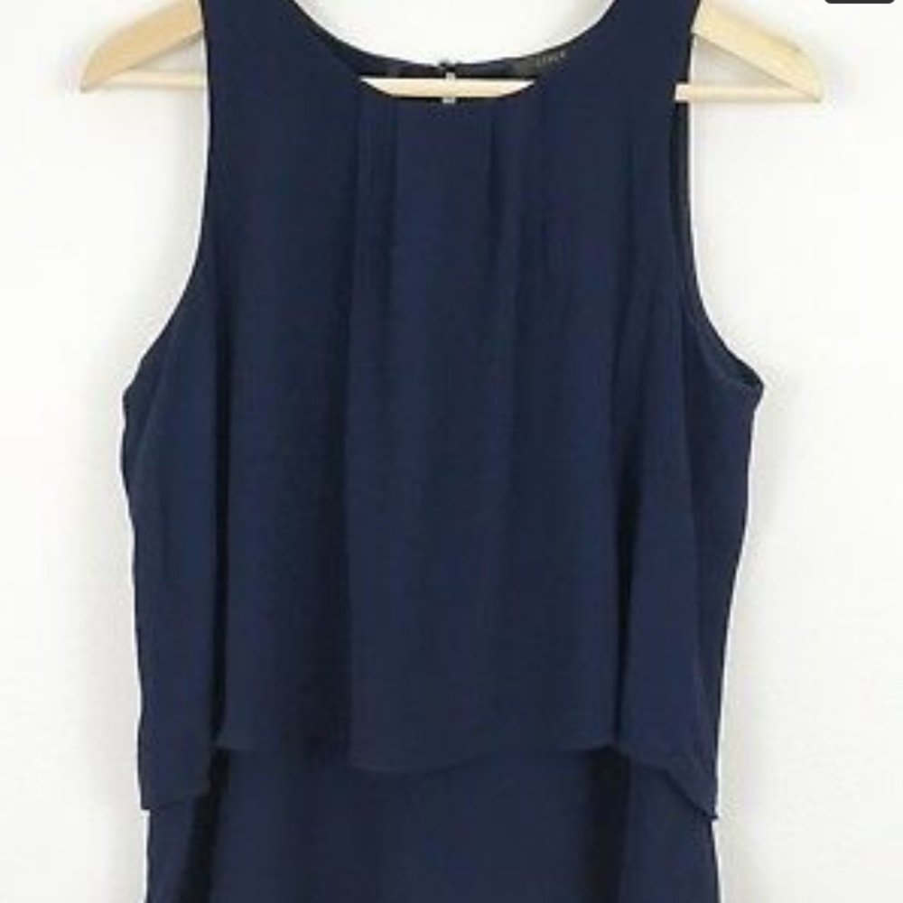 J. Crew Tiered Top size 12 Navy